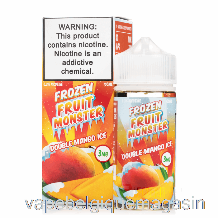 Vape Jetable Ice Double Mangue - Monstre De Fruit Surgelé - 100ml 3mg